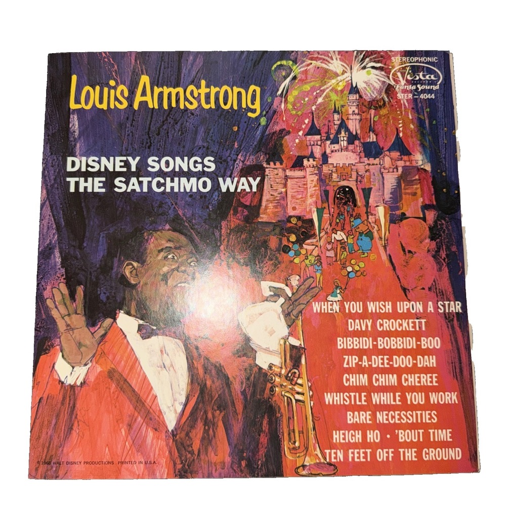Louis Armstrong 1968 - Disney Songs The Satchmo Way - 12" Vinyl LP STER-4044